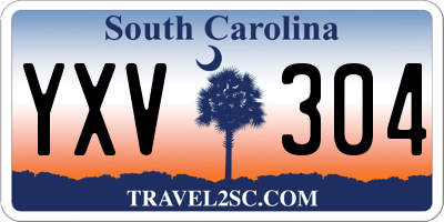 SC license plate YXV304