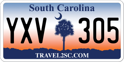 SC license plate YXV305