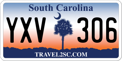 SC license plate YXV306