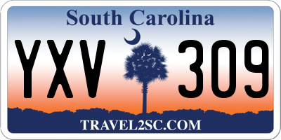 SC license plate YXV309
