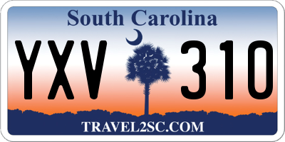SC license plate YXV310
