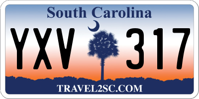 SC license plate YXV317
