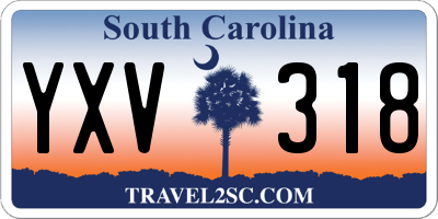 SC license plate YXV318