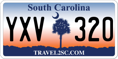 SC license plate YXV320