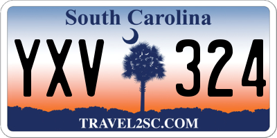 SC license plate YXV324