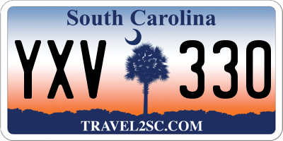 SC license plate YXV330
