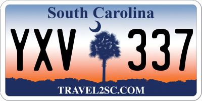 SC license plate YXV337