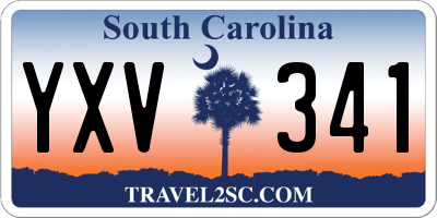 SC license plate YXV341