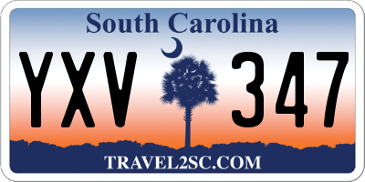 SC license plate YXV347