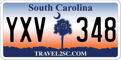 SC license plate YXV348