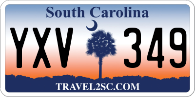 SC license plate YXV349
