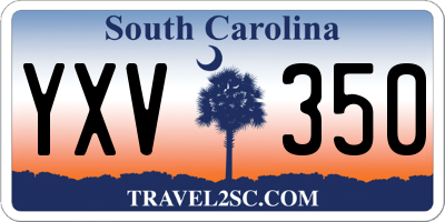 SC license plate YXV350