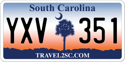 SC license plate YXV351