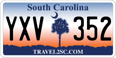 SC license plate YXV352