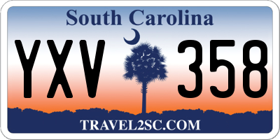 SC license plate YXV358