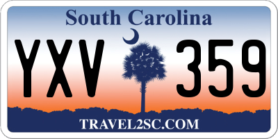 SC license plate YXV359