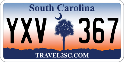 SC license plate YXV367