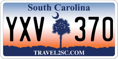 SC license plate YXV370