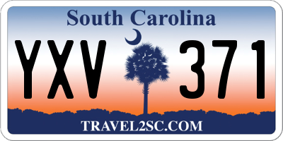 SC license plate YXV371