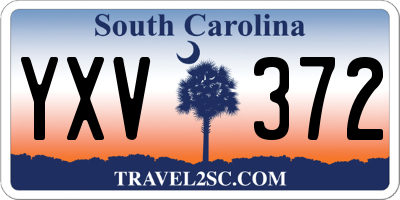 SC license plate YXV372