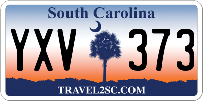 SC license plate YXV373