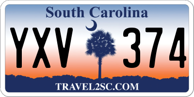 SC license plate YXV374