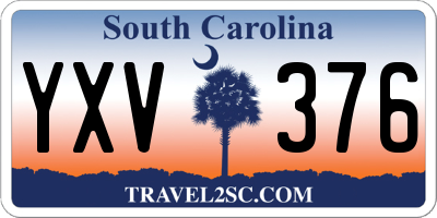 SC license plate YXV376