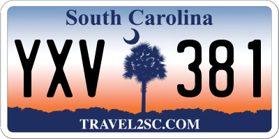 SC license plate YXV381