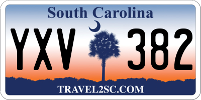 SC license plate YXV382