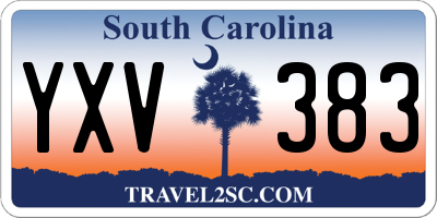SC license plate YXV383