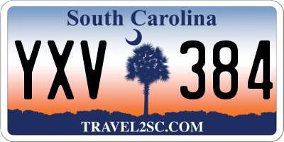 SC license plate YXV384
