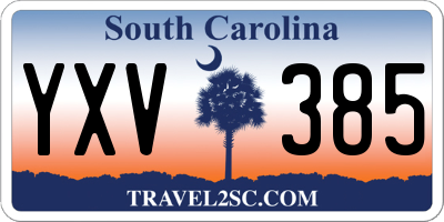 SC license plate YXV385