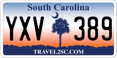 SC license plate YXV389