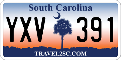 SC license plate YXV391