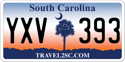 SC license plate YXV393