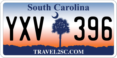 SC license plate YXV396