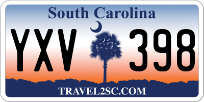SC license plate YXV398
