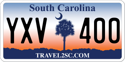 SC license plate YXV400