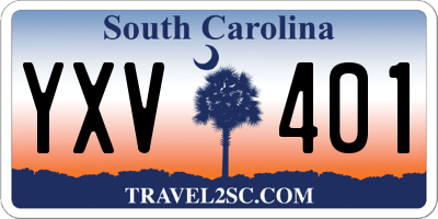 SC license plate YXV401