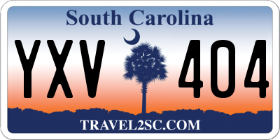 SC license plate YXV404
