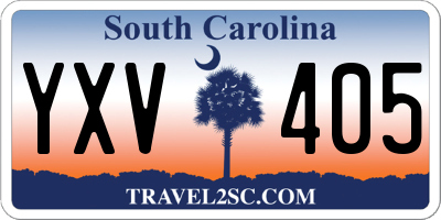 SC license plate YXV405
