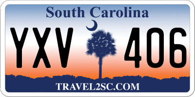 SC license plate YXV406