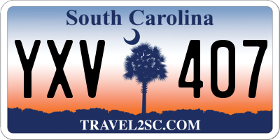 SC license plate YXV407