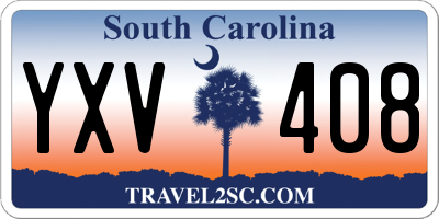 SC license plate YXV408