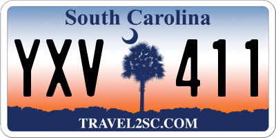 SC license plate YXV411