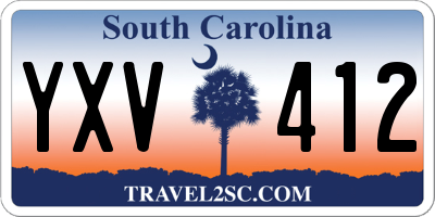SC license plate YXV412