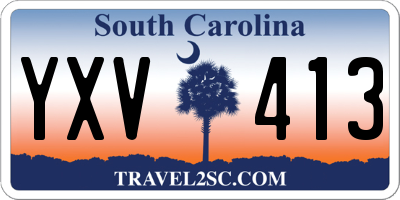 SC license plate YXV413