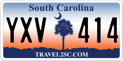 SC license plate YXV414