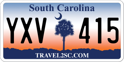 SC license plate YXV415