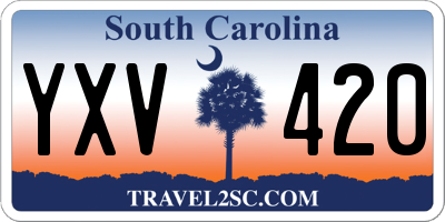 SC license plate YXV420